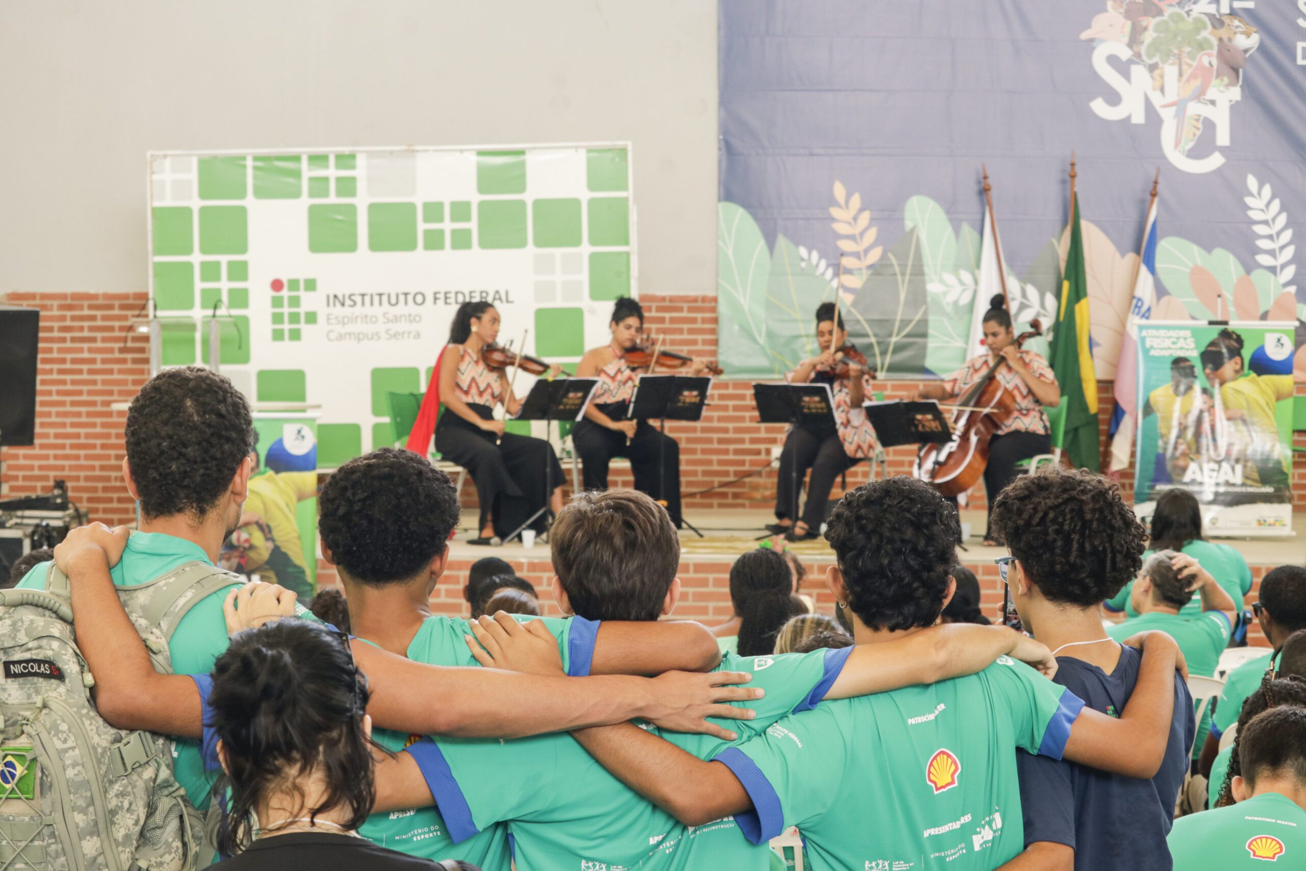 Série Concertos Itinerantes, com apresentação com o Quarteto Zuri, no Instituto Federal, na Serra