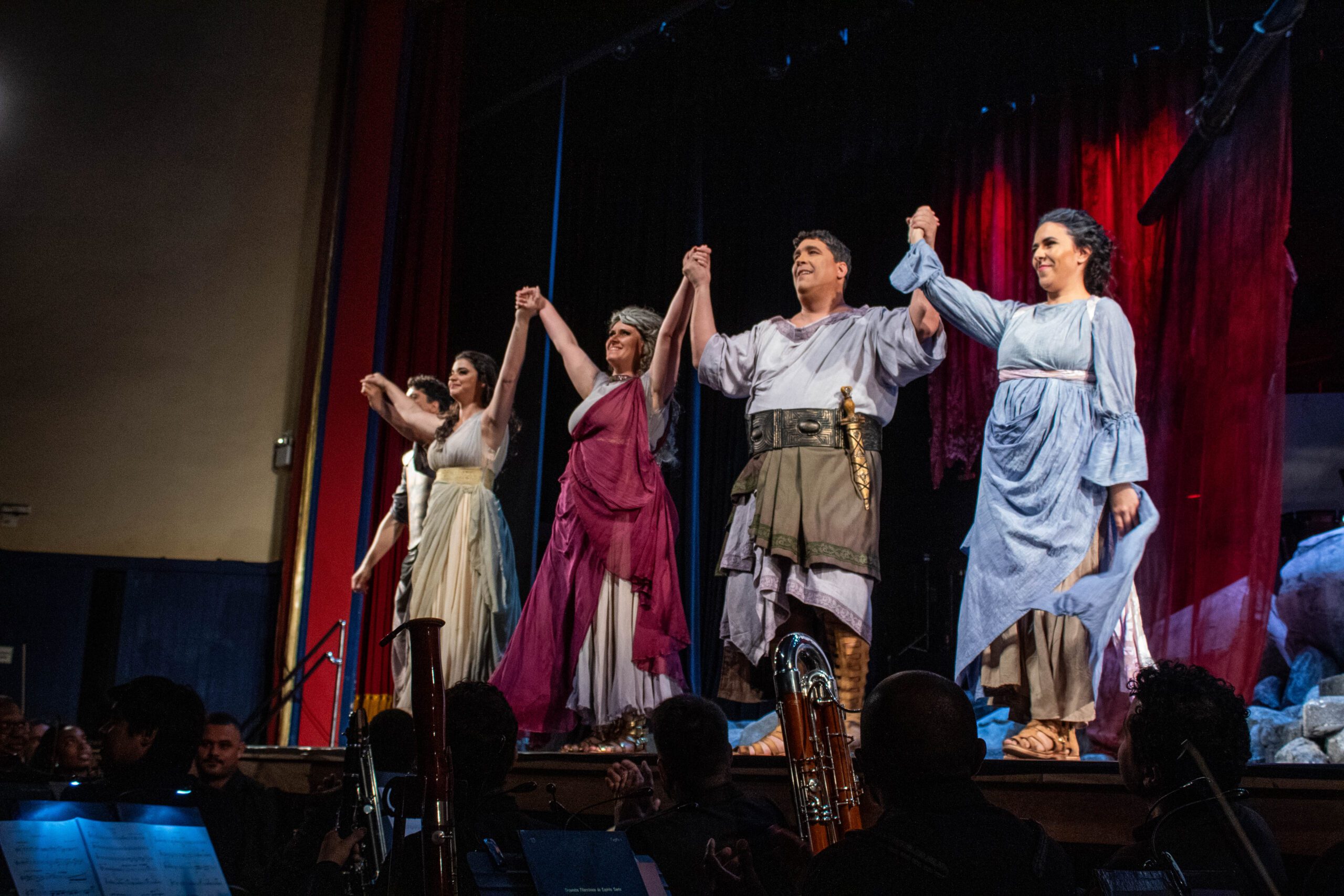 Ópera Clitemnestra, com Daniel Umbelino, Débora Faustino, Gabriella Pace, Fellipe Oliveira e Priscila Aquino