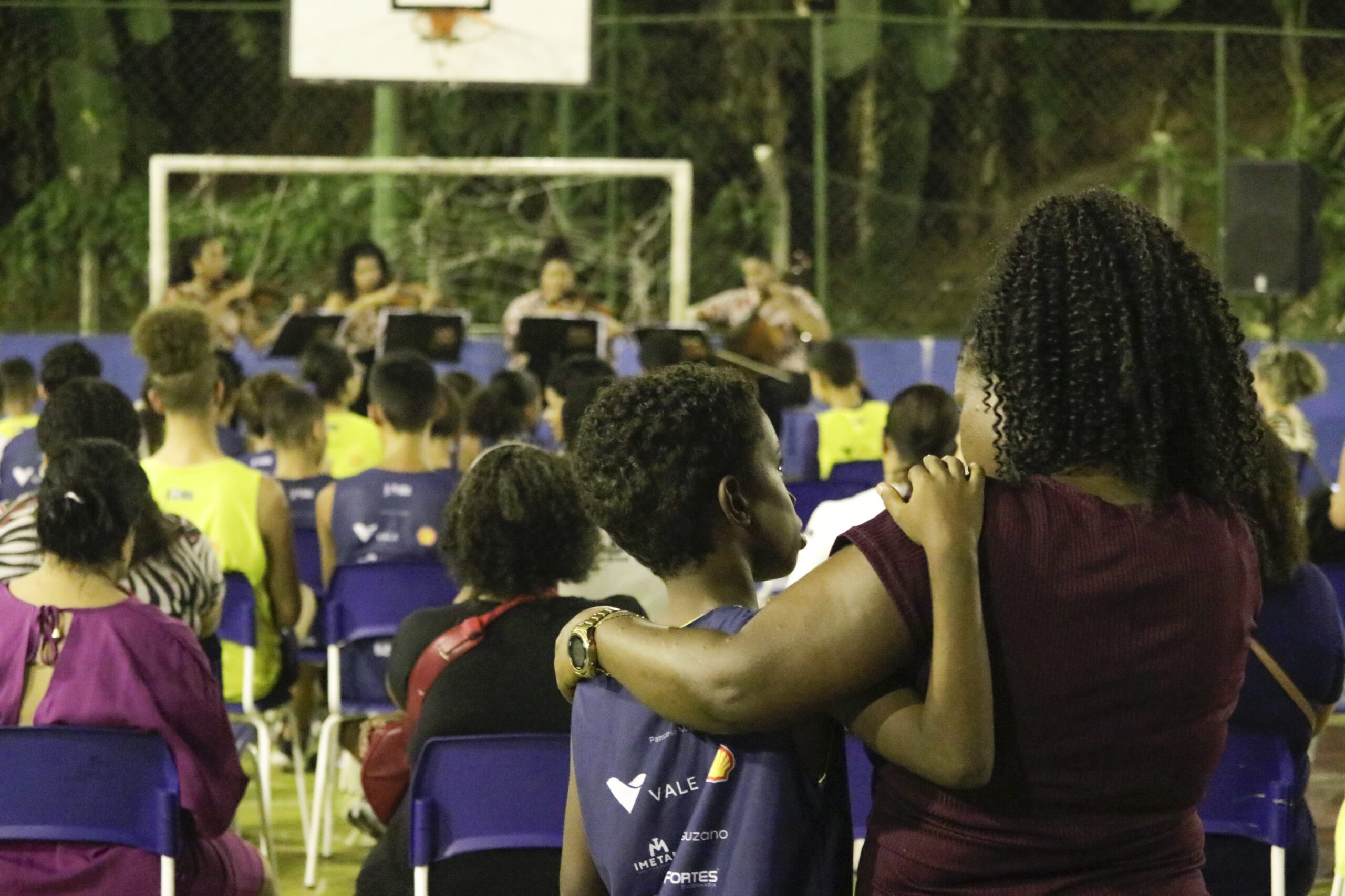 Série Concertos Itinerantes, com apresentação com o Quarteto Zuri, no projeto Ídolo Social, na EMEF Oliveira de Castro, em Cariacica.